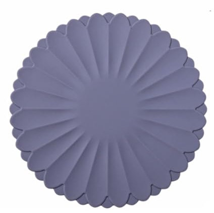 sous-Plats en Silicone Résistants à la Chaleur - Dessous de Plat Anti-Dérapant pour Cuisine et Table (Gris, Diamètre: 30 cm / 11,81 Pouces (Environ))