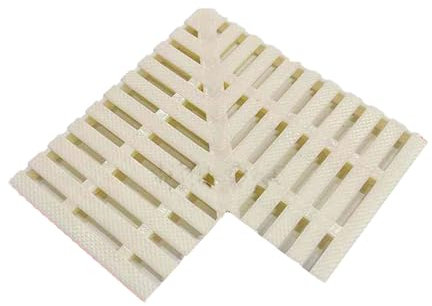 Grille de vidange à angle droit pour patio, terrasse, allée, piscine, drainage, débordement, gouttière d'angle (20 cm/1 pièce)