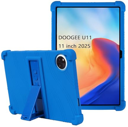 Case for DOOGEE Tab U11 11 Inch,XLTTONG PC Holder Tablet Silicone Case,Anti-drop for DOOGEE Tab U11 2025 (Blue)