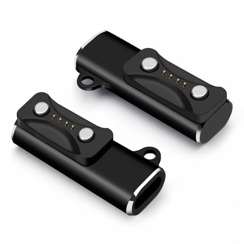 BORLTER CLAMP Ladeadapter für Polar-Uhr, USB-C-Ladeadapter mit Tragbarem Schlüsselband, Kompatibel mit Polar Vantage V3, Polar Pacer/Pro, Polar Vantage M3, Polar Ignite 3, Polar Grit X2, Schwarz