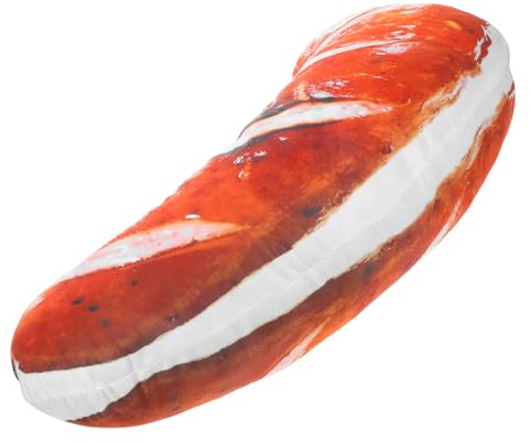minkissy Plüschkissen Bratwurst 60cm Weiches Kuschelkissen Für Kinder Und Erwachsene Lustiges Dekokissen Als Sofakissen Und Polster Für Schlafzimmer Und Kinderzimmer