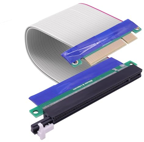 YARCHONN PCI-E 8X auf 16X Slot Riser Card Adapter PCI Express 8X auf 16x Riser Card Konverter Verlängerungskabel Verlängerer für Grafik SSD RAID Karten -19cm