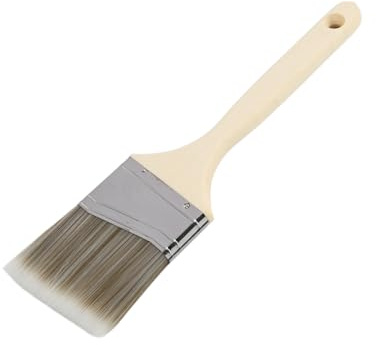 3 Inch Angled Paint Brush for Cutting In, Wall Edging & Decorating | 3 Inch Angled, Clean Cut Lines, Tapered Filament, Wood Handle, Easy Clean