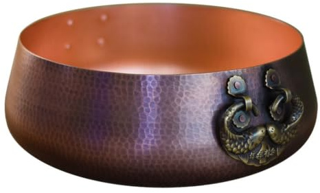 Olla para Multifuncional, 24cm | Tradicional, Clásico, Cazuela Cobre, para Cenas en Casa