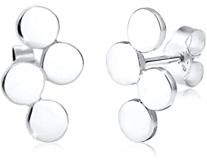Elli Ohrringe Damen Ohrstecker Kreis Geo Minimal in 925 Sterling Silber