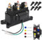 KanSmart Winch Solenoid Relay Contactor 12V 250A Thumb Truck for ATV UTV Boat 4x4 Vehicles 1500-5000lbs Winch with 6 Protecting Caps - Winch Switch Replacement Number 63070 62135 74900 2875714 70715