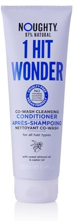 Noughty 1 Hit Wonder Cleansing Conditioner und Co-Wash mit Süßmandelöl und Rizinusöl, 97% natürlich, sulfatfrei, vegane Haarpflege, nicht schäumender 2-in-1-Shampoo-Conditioner (250 ml)