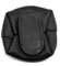 LOLUNA® Petit Porte Monnaie Femme Forme Ronde en Cuir - Fermeture Rabat - spacieux, Compact, Originale et Mignon - Noir