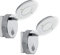 Trango 2er Pack 2636-028 LED Sensor Nachtlicht *NITE* in Chrom mit Automatikfunktion direkt 230V mit Bewegungssensor I Sicherheitslicht I Steckdose Lampe I Wandlampe I Orientierungslicht I Nachtlampe
