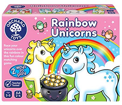 Orchard Toys Rainbow Unicorns Memory Matching Game For Learning Colours. First Board Game For 3+ Year Olds, Toddlers, Kids, Family Game. Perfect For Gifts, Party And Educational Toy