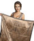 LA FERANI Designer Seidentuch Sommer Halstuch Gold schwarz Elegant Style Chiffon Schal Damen Umschlagtuch leicht Sommer 90x90cm Stola formelle Anlässe Seidenschal Geschenk für Sie