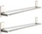 2 x Hakenleiste TALIDA Edelstahl selbstklebend mit 3M Klebepad (Länge: 585 mm/Stangen-Ø 12 mm) inkl. 3 S-Haken für Küche und Bad Wandhaken von SO-TECH®