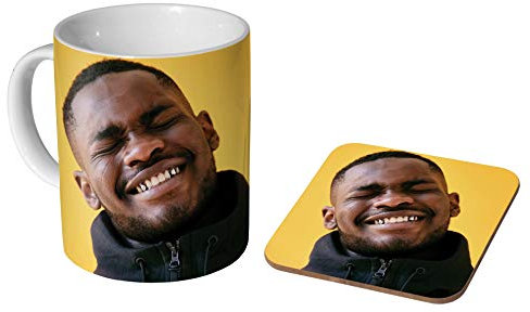 Santan Dave Yellow Ceramic Coffee Mug + Coaster Gift Set …