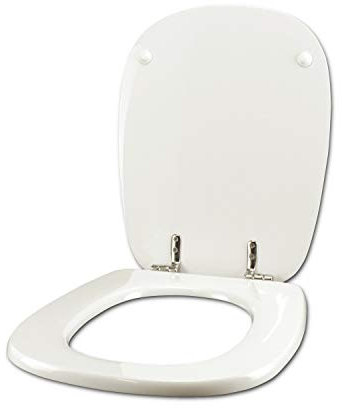 Toilettensitz für LAUFEN Duravit Arolla Arolla weiß, Scharnier Chrom Normal oder Softclose