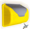 Cassetta delle lettere per bambini scelta verde, grigio o rosso giallo, accessori per casetta dei giochi, casa sull'albero, torre rampicata o torre di gioco (giallo rosso) (grigio giallo)