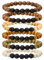 Eigso Holzperlenarmband Lavagestein Perlen Diffusor Armband Edelstein Aromatherapie Armband für Männer Frauen