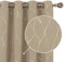 Deconovo Verdunkelungsvorhänge mit Ösen Blickdichte Gardinen Kinderzimmer Mädchen, 183x168 cm(HöhexBreite), Taupe, 2er Set