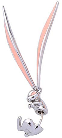 Holibanna Bunny Ohrringe Nette Emaille Single Ohrringe Ostern Ohrringe Sterling Silber Empfindliche Ohrringe für Frauen