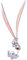 Holibanna Bunny Ohrringe Nette Emaille Single Ohrringe Ostern Ohrringe Sterling Silber Empfindliche Ohrringe für Frauen