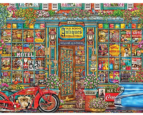 Springbok 500 Piece Jigsaw Puzzle Old School Antiques
