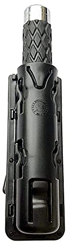 MODJUEGO 360° drehbarer Gas-Schlägerstockhalter, schwenkbar, erweiterbar, Kunststoff, Teleskop-Holster, Taktstocktasche