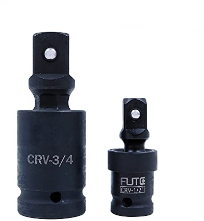 Namvo 1,27 cm (1/2 Zoll), 3/4 Zoll (1,9 cm) Premium Impact Universalgelenk Stecknuss Drehgelenk Adapter für professionelle Schlagschrauber