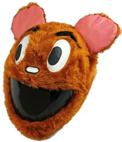 FunnyRiders Motorradhelm Überzug Plüsch Helmüberzug Motorrad - Lustig Motorrad Helm Überzug - Helmüberzug Motorradhelm - Hochwertiger Stoff-Cover Helm Deko