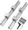 CNCYEAH Linearschiene Führungsschiene, 2 Stück Linearschiene 400 mm Linearlager-Gleitset mit 2 Linearführungswellen und 4 SBR20UU Lagerblöcken, Führungsschienenset für Drehmaschinen(SBR20-400mm)