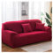 AMDXD Sofaüberwürfe 1 Sitzer, Einfarbig Elastische Stretch Sitzer Sofa Hussen Geeignet für 1/2/ 3/4 Sitzsofa und Ecksofa, in Polyester, Anti-Rutsch, Elastischer Weinrot