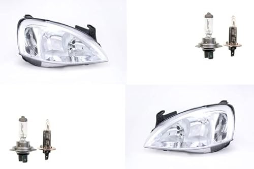 Johns, passend für Opel Corsa Scheinwerfer C 07/03-12/09 mit H7/H1 Set links & rechts