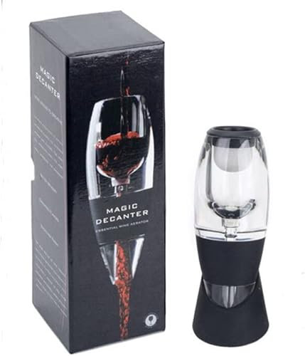 BSTMOME Wine Decanter Aerator Breather with Base Acrylic Wine Breather Pourer and Filter Red Wine Gift Set