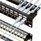 iwillink 10Gbps Patchpanel mit 24 Anschlüsse und RJ45 Durchgangs koppler Cat6 Patchpanel, STP geschirmte Patchpanels 1U mit Rückleiste, Wandhalterung oder Rackmount, kompatibel mit Cat5, Cat5e, Cat6