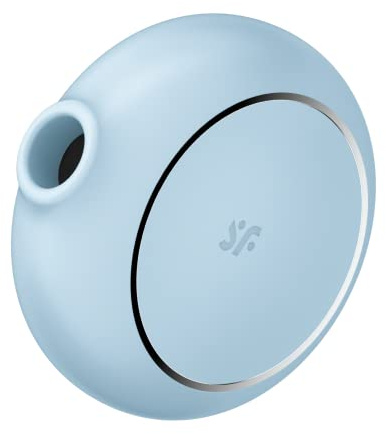 Satisfyer Pro To Go 3 Druckwellenvibrator | Kompakter Stimulator für Frauen | Doppel-Motoren | Ideal für Reisen | Körperfreundliches Silikon | Wasserdicht (IPX7) in hellblau | Sex Spielzeug für Frauen