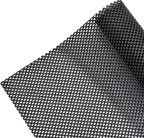Pinsheng Universal Antirutschmatte, 90x100cm PVC Antirutschunterlage Mehrzweck, Zuschneidbar und Abwaschbar Anti Rutsch Matte für Schubladen Auto Kofferraum Küche Regal Palette Teppich (Schwarz)