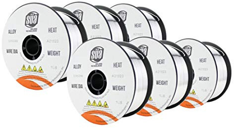 SÜA® - ER5356 MIG Aluminium-Schweißdraht, 0,5 kg x 0,035 Zoll (6 Spulen)