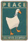 20 x 30 cm Peace Was Never An Option Duck Retro Metallschild Wanddekoration Kunst Eisen Druck Metall Poster Home Bar Cafe Club Garten Bauernhof Dekoration