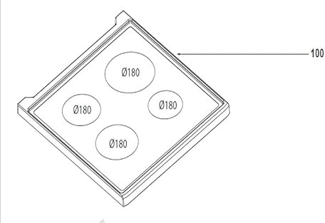 DESSUS VITROCÉRAMIQUE pour TABLE DE CUISSON BRANDT - AS0059016