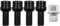 CENPEK Radmuttern-Set, 4-Teilig, Auto-Diebstahlsicherung, Radschrauben, Schwarzer Stahl, Radschrauben Und Sicherungsmuttern-Set – M14 X 1,5 Mm