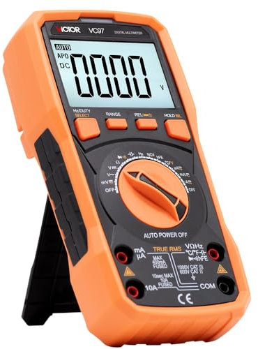 GuliTech VICTOR/RuoShui VC97 True RMS 3999 display auto range digital multimeter capacitance frequency resistance temperature multimeters tester(VICTOR VC97)