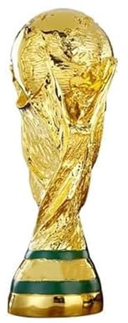 DAOIDE 2022 World Cup Trophy, Real Size Resin Soccer Collectible, Gold Office Desktop Decor (8.3 Inches)