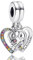 Rimgoris 925 Sterling Silber Charm für Frauen Armbänder Halskette Puzzle Stück Herzen Splittbar Freundschaft Dangle Charm Geschenk
