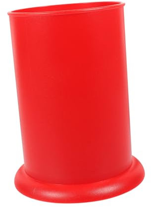 PRETYZOOM Un Raccord Porte- De Cuisine Ustensiles De Service en Plastique Ustensile De Cuisson Porte-Stylo Porte-ustensile De Cuisine Pot à Ustensiles Organisateur Rouge Cuillère