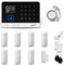 HUXGO® HXA003 Alarmanlage Haus WiFi + GSM 4G mit Sirene | Tuya Smartlife App | Alarm System mit Drahtloser Fenstersensor, 7X Bewegungsmelder | Alarmanlage für Wohnung, Garage