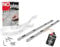 Fulton Woodworking Tools 17 NoPlay Aluminum Miter Bars w/Expandable Glides, Standard 3/4 x 3/8 - Miter Slot Table Saw Runners, Crosscut Sled Table Saw Miter Bar Set, Router Table - Pack of 2