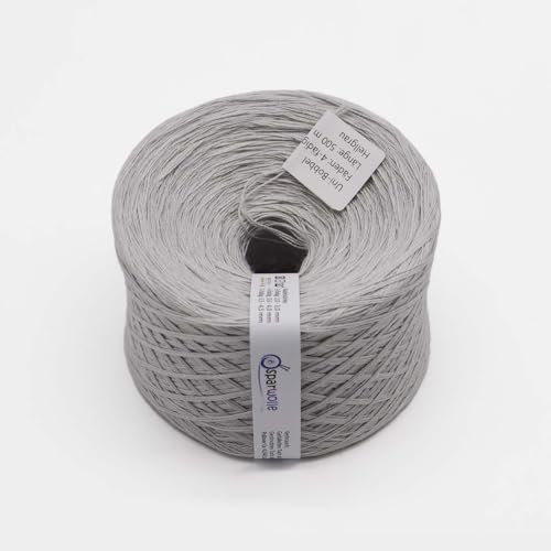 BOBBEL Uni 133g 4-fädig 500m zum Stricken und Häkeln (Hellgrau)