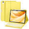 drivego Hülle mit Tastatur für iPad 11 Generation A16/10 Generation (11/10.9 Zoll, 2025/2022), 7-farbige Beleuchtung Magnetische Tastatur für iPad 11./10. Gen Hülle mit Stifthalter, Gelb
