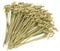 Lot de 100 pics à cocktail en bois naturel de 9 cm pour apéritif, barbecue, brochettes à fruits, pics à nouer, pour sandwichs, collations