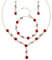 TAXTYHRE Ensemble Bijoux Femme, Collier Rose Rouge Femme, Rose Bracelet et Boucles d'oreilles, Ajustable Vintage Jewellery Set, pour Dames Filles Saint-Valentin Noël Fêtes d'anniversaire Mariages