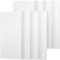 TONOR 8 Stück Akustikpaneele selbstklebend, 120x60x0.9 cm Wandpaneele selbstklebend für Schalldämmung Schallschutz, Paneele Wand für Schalldämmung und Wanddekoration, Studio, Haus, Büro, Weiß