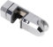 ZiStarlilife Support de pommeau de douche réglable de 15 mm à 30 mm chromé, antidérapant et rotatif à 360°, pour poteaux carrés de 30 x 15 mm, pas besoin de démonter la barre coulissante de douche